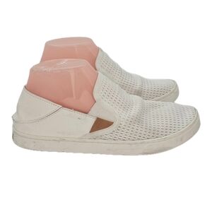 OluKai Pehuea Womens Slip-On Sneakers Size 8 White Bright